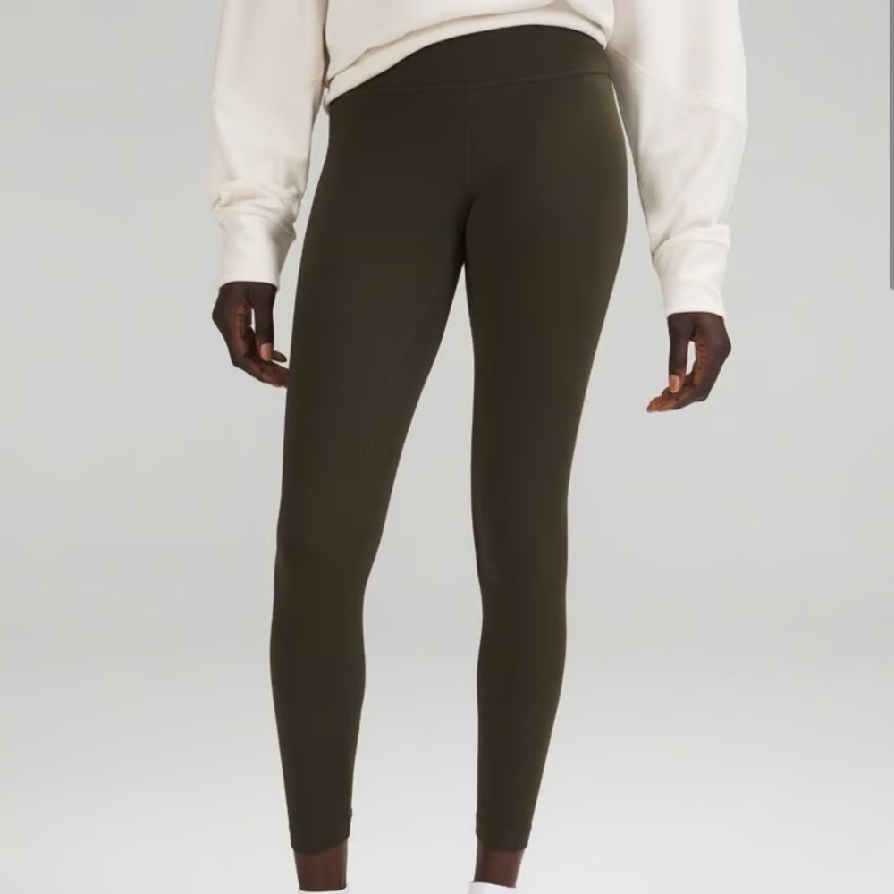 lululemon athletica Dark Olive Leggings 28”